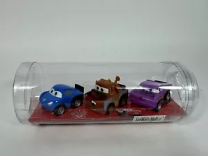 Disney Pixar Cars Mini Racers Wheelie Pullback Monete Racer Pack Da Tre Rare - Foto 1 di 3