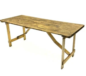 Rustic Trestle Table, Vintage Trestle Table, 6ft Rustic Tables, Rustic Furniture - Picture 1 of 11