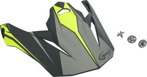 GMAX Mx86 Revoke Visor Matte Grey/Hi-Vis Yellow G086062 - Picture 1 of 1