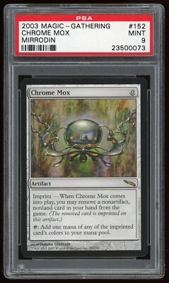 2003 MTG Magic the Gathering Card Mirrodin  Chrome Mox PSA 9 TCG - Image 1 of 2