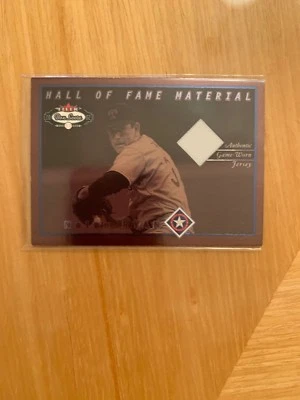2002 Fleer Box Score Hall Of Fame * Nolan Ryan * Game Worn Jersey - Image 1 of 2