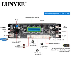 Grbl 32Bit 2-Axis Control Board for Router/laser Engraver Offline Controller - Picture 1 of 11