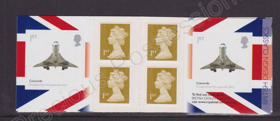 GB SG PM19 MNH FOLLETO DE SELLOS 2009 1er x 6 DISEÑO CLÁSICOS CONCORDE CORREO MCIL Foto 1 de 1