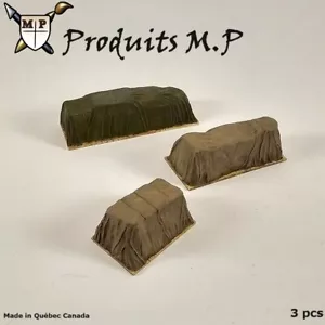 Produits MP Tarp Covered Loads HO Scale, 3 pcs HOn3, 1/72 Freight # H046 - Picture 1 of 7