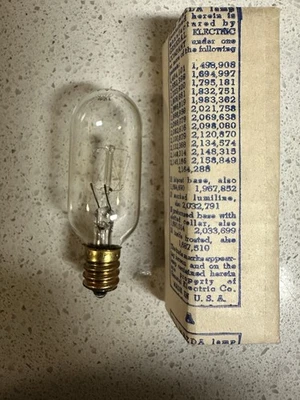 GE General Electric Mazda T-7 Clear Bulb 15 Watt 115 Volt Home Appliance NOS! - Image 1 of 3