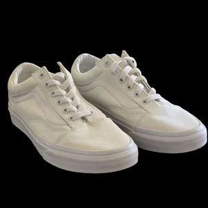 Sneakers basse stringate VANS Off The Wall triple bianche classiche donna 7,5 uomo 6 - Foto 1 di 5