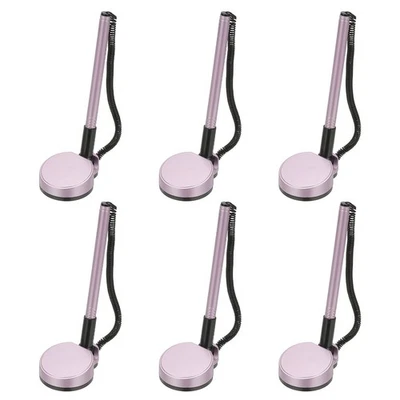 6Pcs Secure Pen with Adhesive Chain and Round Security Pen Holder, Purple - Image 1 of 4