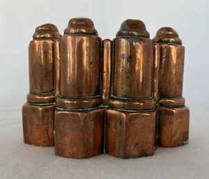Antique Victorian Geometric Copper Jelly Mold Benham & Froud ? English French ? - Picture 1 of 21