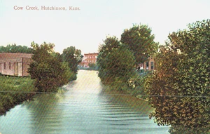 Postal de colección - Cow Creek, Hutchinson, KS - Imagen 1 de 2