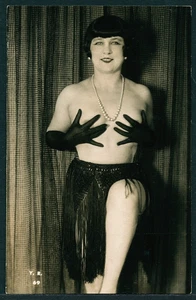 French 1920s Risque YVA RICHARD STUDIO Photo NATIVA As Cabaret Performer Dancer - Picture 1 of 1