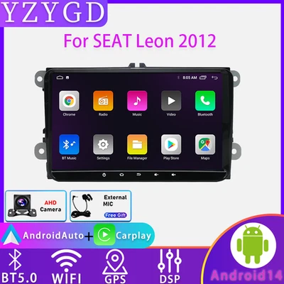 For 2012 SEAT Leon Android GPS Carplay Radio Multimedia Car Navi Stereo Screen  - Bild 1 von 4