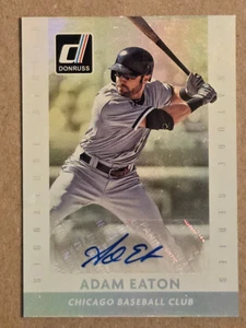 Adam Eaton 2015 Donruss Signature Series Auto Chicago White Sox Panini - Picture 1 of 3