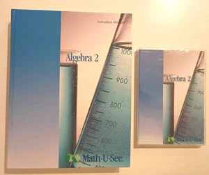 Math U See Algebra 2 Instruction Manual + Sealed DVD Homeschool Curriculum Set  - Picture 1 of 2