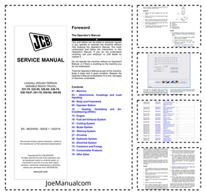 JCB 531-70 535-95 536-60 536-70 536-70LP 541 550 560 Loadall Service Manual 9... - Picture 1 of 1