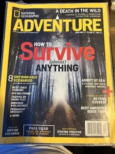 National Geographic Adventure: How to Survive Almost Anything August 2008 Magazi - Picture 1 of 2