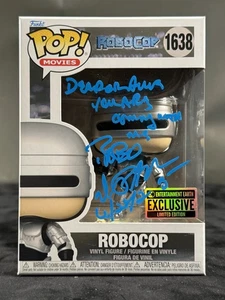 DR. PETER WELLER FIRMADO ROBOCOP ENTERTAINMENT EARTH EXCLUSIVO FUNKO POP CERTIFICADO DE AUTENTICIDAD JSA - Imagen 1 de 6