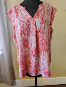 Apt 9 Größe Large rosa klassisches lässiges kurzärmliges Damenoberteil für den Sommer - Bild 1 von 6