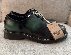 Dr. Martens 31899 Smooth Leather Brush Off Oxford Shoes Black Blue Green Men’s 9 - Picture 1 of 9