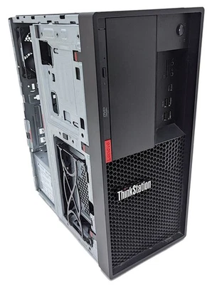 Lenovo ThinkStation P330 Desktop i7-9700K 3.60GHz 16GB RAM 512GB NVMe Windows 11 - Image 1 of 4