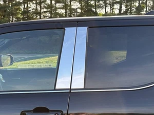 Polished Pillar Post Trim 4pc fits 2024-2025 Toyota Tacoma Crew Cab - Picture 1 of 3