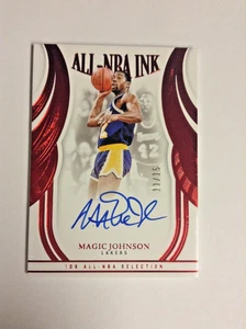 2024-25 Panini Flawless Magic Johnson All NBA Ink RUBY Autograph/15 LAKERS!! - Picture 1 of 6