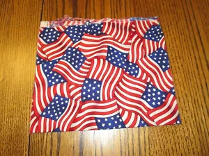 Flag Fabric American Patriot Wavy Flag Robert Kaufman cotton fat quarter Quilt - Picture 1 of 2