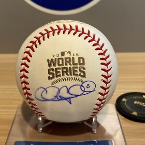 2016 World Series Chris Coghlan Autographed Baseball w/Beckett COA Chicago Cubs