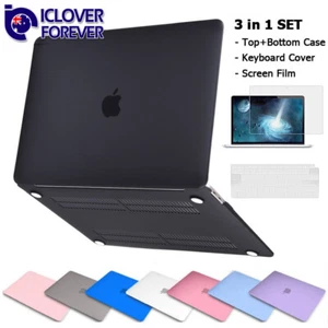 2020 Macbook AIR 13" A2179 A2337 Rubberized Hard Case Keyboard Cover Screen Film - Picture 1 of 19