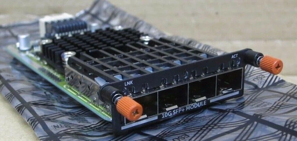 Dell PowerConnect PC8100-10GSFP+ Module Quad Port 10G SFP+ PHP6J N4000 8100 MXL - Image 1 of 4