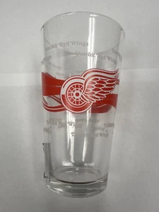 DETROIT RED WINGS LOGO PINT BEER GLASS NEW TAG NWT NHL DRINK MI - Picture 1 of 3