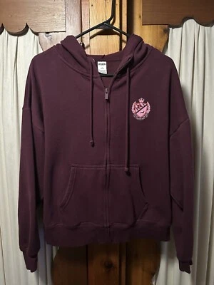 Victoria’s Secret “Wild Rose” PINK Ivy Fleece Campus Jacket Size M - Image 1 of 4