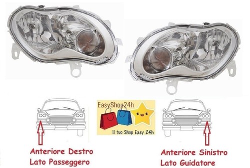 EASYSHOP24H Set 2 Faro Fanale Proiettori Anteriori Destro E Sinistro