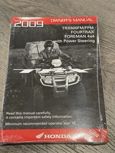 OEM HONDA 2009 TRX500FM TRX500FPM FOURTRAX FOREMAN 4X4 OWNERS MANUAL - Picture 1 of 2