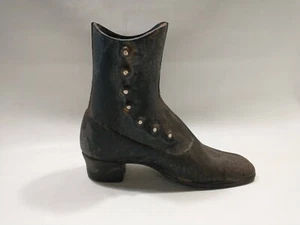 VICTORIAN CAST IRON FIRESIDE HEARTH BOOT MATCHHOLDER DOORSTOP Heavy Antique - Picture 1 of 11