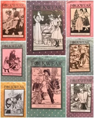 Walking Skirt, Vintage Vest, Frock Coat, Edwardian Underthings Folkwear Patterns - Image 1 of 4