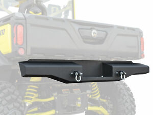 SuperATV Heavy Duty Sheet Metal Rear Bumper for Can-Am Defender HD 5 / 8 / 10