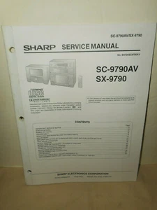 SHARP SC-9790AV SX-9790 Service Manual Schematics Parts List - Picture 1 of 12