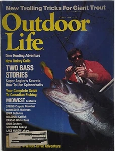 OUTDOOR LIFE MARCH 1984 - VIntage Hunting & Fishing Magazine - Picture 1 of 2
