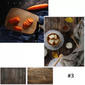 Double-Side Wood Grain Food Photography Backdrop Paper Background Photo Props - Picture 1 of 12