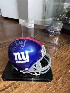 Derrick Ward signed Autogramm Mini Helm COA - NFL NY Giants und Spiegeletui - Bild 1 von 5