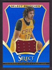 2013-14 Select Basketball Swatches Jersey Prizms Blue #50 Anderson Varejao /49 