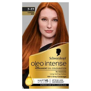 Schwarzkopf Oleo Intense Permanent Oil Colour Hair Dye 7-77 Red Ginger - Picture 1 of 5