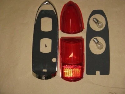MG Tail Lamp Stop Light Lens 2pc LUCAS for MGB MGBGT MGC Midget 1962-1969  - Image 1 of 3