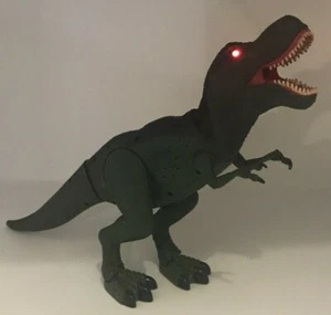 2 dinosaurios grandes Dragon-i Toys T-Rex caminando/moviendo/rugidos/ojos iluminados #80041 - Imagen 1 de 12