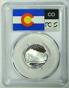 2006-S 25C State Quarter Colorado PCGS PR69 DCAM 90% Silver 22ltac0108 - Picture 1 of 2