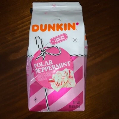 Dunkin 限量版 Polar 薄荷研磨咖啡 11 盎司包 - BB 10/25 - — 第 1/2 张图片