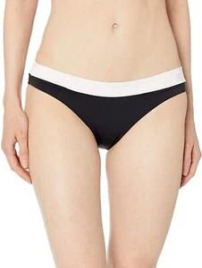 Seafolly Women's 236672 Bikini Bottom Swimwear Pop block Black Size 4 - Picture 1 of 2