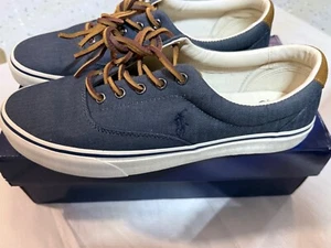 Polo Ralph Lauren Keaton-Pony Sneaker Men's Shoes Denim/Newport Navy : 11 D - Me - Picture 1 of 10