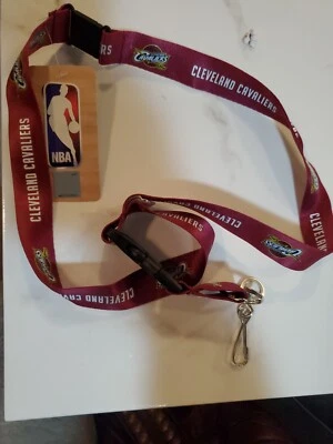NWT CLEVELAND CAVALIERS CAVS LICENSED SUBLIMATED LANYARD ID BADGE  KEYCHAIN - Image 1 of 4