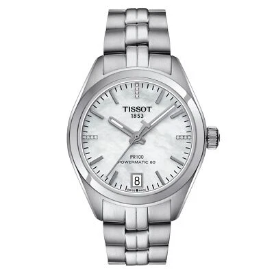 Женские автоматические часы Tissot PR 100 перламутровый циферблат T101.207.11.116.00 - Изображение 1 из 2